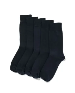 herensokken - 5 paar donkerblauw