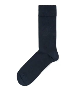 herensokken bamboe donkerblauw