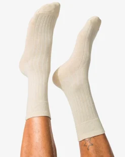 herensokken melange - 5 paar beige