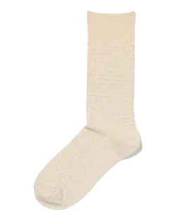 herensokken structuur beige
