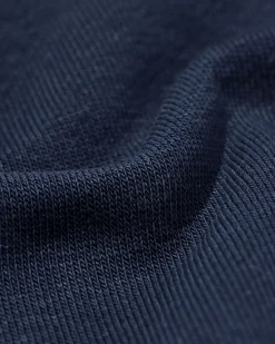 herentrui Daryl regular fit sweatstof donkerblauw