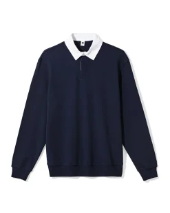 herentrui Sammy sweatstof donkerblauw