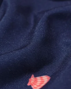herenzwembroek Pieter schelpjes donkerblauw