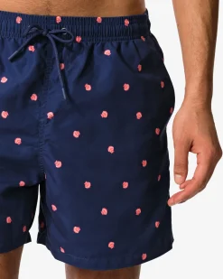 herenzwembroek Pieter schelpjes donkerblauw