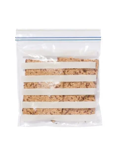 hersluitbare zakjes 1L drukstrips en standbodem - 20 stuks