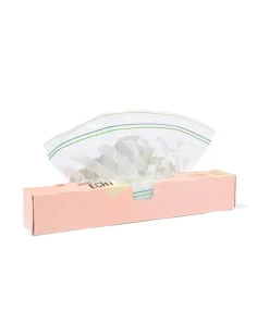 hersluitbare zakjes 3L drukstrips en standbodem - 15 stuks