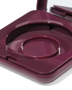 hervulbaar poederdoosje voor blush of highlighter donkerrood