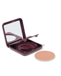 hervulbaar poederdoosje voor blush of highlighter donkerrood