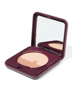 hervulbaar poederdoosje voor blush of highlighter donkerrood