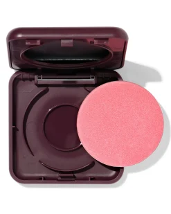 hervulbaar poederdoosje voor blush of highlighter donkerrood
