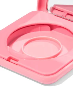 hervulbaar poederdoosje voor blush of highlighter roze