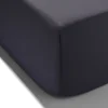hoeslaken percal 140x200 donkergrijs