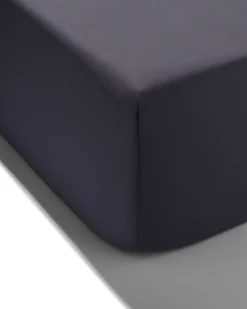 hoeslaken percal 140x200 donkergrijs