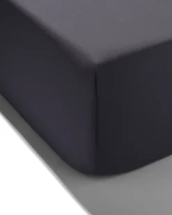 hoeslaken percal 180x200 donkergrijs