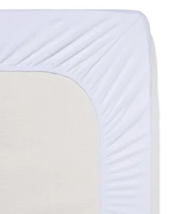 hoeslaken 90x200cm badstof wit