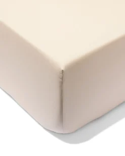 hoeslaken 140x200cm hotel katoen percal beige