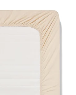 hoeslaken 140x200cm hotel katoen percal beige
