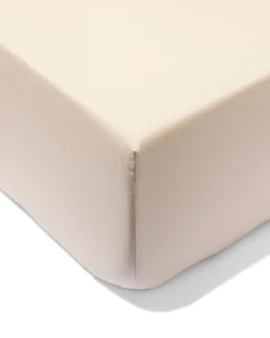hoeslaken 90x200cm hotel katoen percal beige