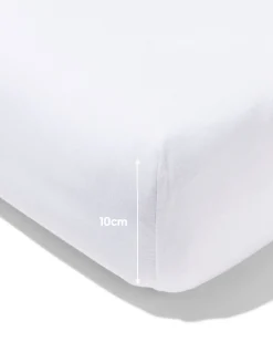 hoeslaken 70x150cm jersey wit