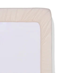 hoeslaken 140x200cm zacht katoen beige