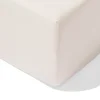 hoeslaken 90x200cm zacht katoen beige