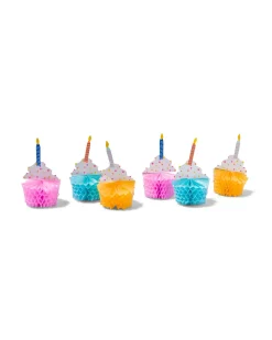 honeycomb cupcakes - 6 stuks