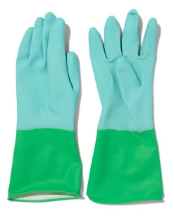 huishoudhandschoenen latex blauw L (8-8.5)