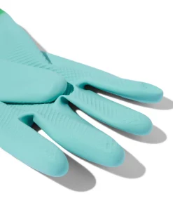 huishoudhandschoenen latex blauw L (8-8.5)