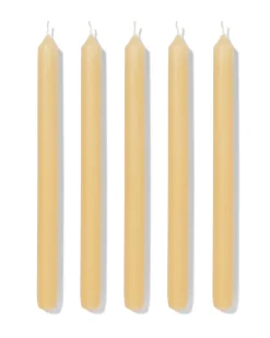 huishoudkaars ⌀2.2x29cm lichtgeel - 12 stuks