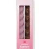 huishoudkaarsen ⌀2.2x20cm draai roze - 2 stuks