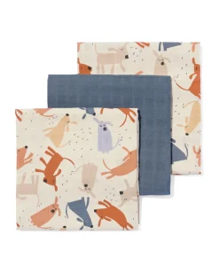 hydrofieldoeken 60x60 structuur hond - 3 stuks