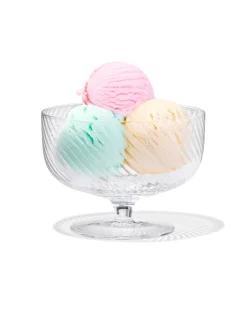 ijscoupe Bergen glas twist reliëf