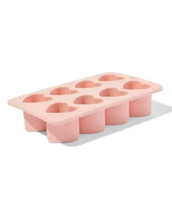 ijsklontenmaker 18x11x4cm hartjes roze