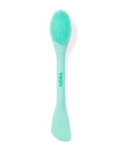 2-in-1 gezichtsverzorging applicator en borstel