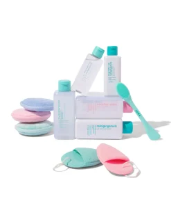 2-in-1 gezichtsverzorging applicator en borstel