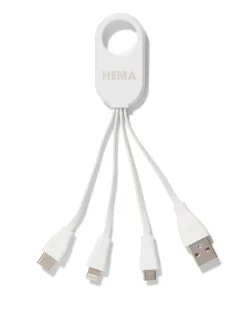 4-in-1 USB laadkabel, USB-C, micro USB & 8 pin