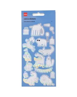 inkleurstickers feestdieren - 2 stuks