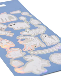 inkleurstickers feestdieren - 2 stuks