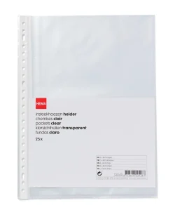 insteekhoezen 23-rings - 25 stuks