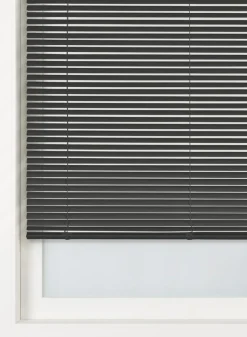 jaloezie aluminium zijdeglans 25mm antraciet - HEMA