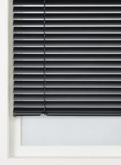 jaloezie aluminium zijdeglans 50mm zwart - HEMA