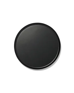kaarsonderzetter - Ø 25 cm - zwart