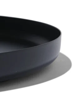 kaarsonderzetter - Ø 25 cm - zwart