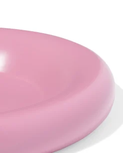 kaarsonderzetter ⌀20cm keramiek roze