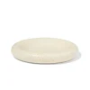kaarsonderzetter ⌀20cm keramiek wit