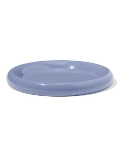 kaarsonderzetter ⌀20cm metaal grijsblauw