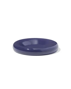 kaarsonderzetter ⌀10cm metaal donkerblauw