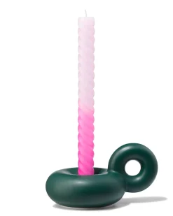 kandelaar donut met oor groen