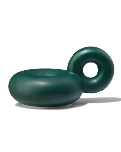 kandelaar donut met oor groen