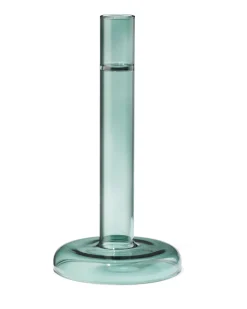 kandelaar M glas groen